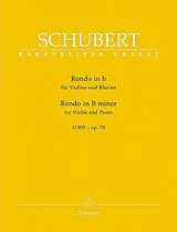 Franz Schubert Notenblätter Rondo h-Moll D895 op.70