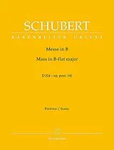 Franz Schubert Notenblätter Messe B-Dur D324 oppost.141