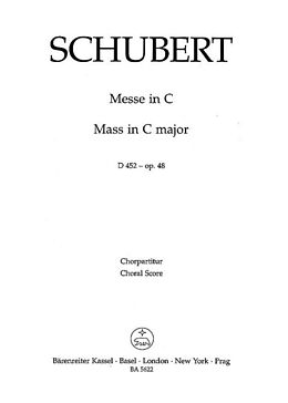 Franz Schubert Notenblätter Messe C-Dur op.48 D452