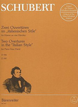 Franz Schubert Notenblätter 2 Ouvertüren im italienischen Stile