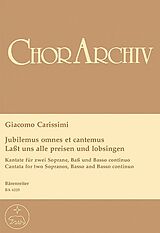 Giovanni Giacomo Carissimi Notenblätter Jubilemus omnes et cantemus