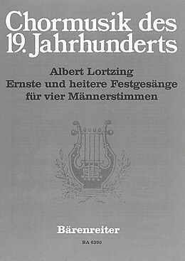 Albert Lortzing Notenblätter Ernste und heitere Festgesänge