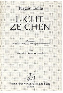 Jürgen Golle Notenblätter Lichtzeichen Band 1 Chorbuch