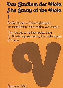 Ulrich Drüner Notenblätter Das Studium der Viola Band 1
