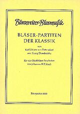  Notenblätter Bläser-Partiten der Klassik