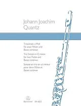 Johann Joachim Quantz Notenblätter Triosonate c-Moll für