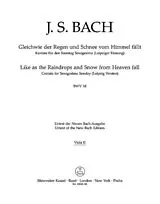 Johann Sebastian Bach Notenblätter Gleichwie der Regen und Schnee vom Himmel