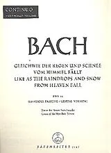 Johann Sebastian Bach Notenblätter Gleichwie der Regen und Schnee vom Himmel