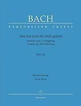 Johann Sebastian Bach Notenblätter Also hat Gott die Welt