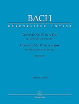 Johann Sebastian Bach Notenblätter Konzert A-Dur Nr.4 BWV1055