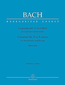 Johann Sebastian Bach Notenblätter Konzert f-Moll Nr.5 BWV1056