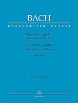 Johann Sebastian Bach Notenblätter Konzert g-Moll BWV1058