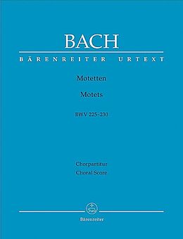 Johann Sebastian Bach Notenblätter Motetten BWV225-230