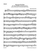 Johann Sebastian Bach Notenblätter Konzert Es-Dur für