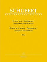 Franz Schubert Notenblätter Sonate a-Moll D821 (Arpeggione-Sonate)