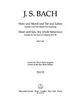 Johann Sebastian Bach Notenblätter Herz und Mund und Tat und Leben