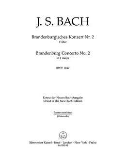 Johann Sebastian Bach Notenblätter Brandenburgisches Konzert