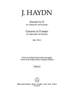 Franz Joseph Haydn Notenblätter Konzert D-Dur Hob.VIIb-2