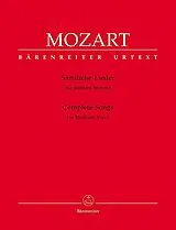 Wolfgang Amadeus Mozart Notenblätter Sämtliche Lieder