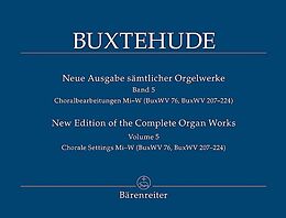 Dieterich Buxtehude Notenblätter Neue Ausgabe sämtlicher Orgelwerke