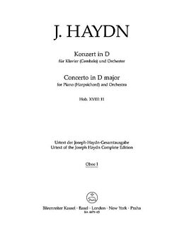 Franz Joseph Haydn Notenblätter Konzert D-Dur Hob.XVIII-11 für