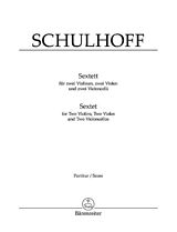 Erwin Schulhoff Notenblätter Sextett für 2 Violinen, 2 Violen und