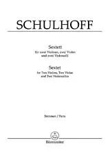 Erwin Schulhoff Notenblätter Sextett (1924) für 2 Violinen, 2 Violen und