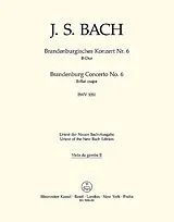 Johann Sebastian Bach Notenblätter Brandenburgisches Konzert B-Dur