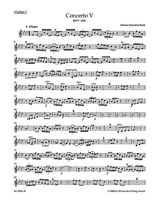 Johann Sebastian Bach Notenblätter Konzert f-Moll BWV1056