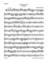 Johann Sebastian Bach Notenblätter Konzert f-Moll BWV1056