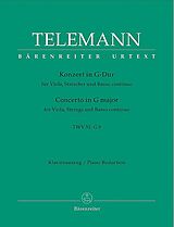 Georg Philipp Telemann Notenblätter Konzert G-Dur TWV51-G9