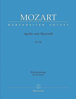 Wolfgang Amadeus Mozart Notenblätter Apollo und Hyazinth KV38 für