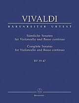 Antonio Vivaldi Notenblätter Sämtliche Sonaten RV39-47