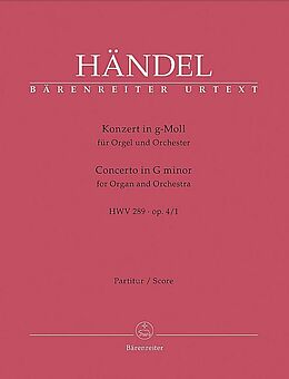 Georg Friedrich Händel Notenblätter Konzert g-Moll HWV289 op.4,1