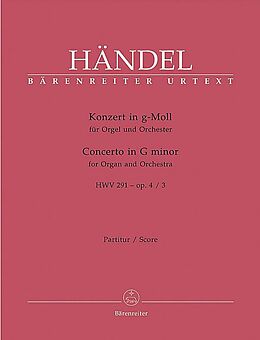Georg Friedrich Händel Notenblätter Konzert g-Moll HWV291 op.4,3