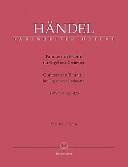 Georg Friedrich Händel Notenblätter Konzert F-Dur op.4,5