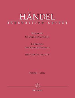 Georg Friedrich Händel Notenblätter Konzerte op.4 Nr.1-6