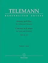 Georg Philipp Telemann Notenblätter Konzert E-Dur TWV51-E2