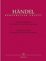 Georg Friedrich Händel Notenblätter Sämtliche Sonaten