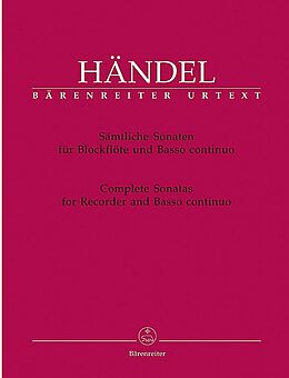 Georg Friedrich Händel Notenblätter Sämtliche Sonaten