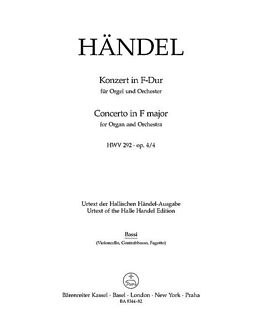 Georg Friedrich Händel Notenblätter Konzert F-Dur op.4,4 HWV292