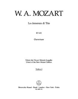 Wolfgang Amadeus Mozart Notenblätter La clemenza di Tito KV621