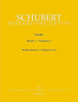 Franz Schubert Notenblätter Lieder Band 1