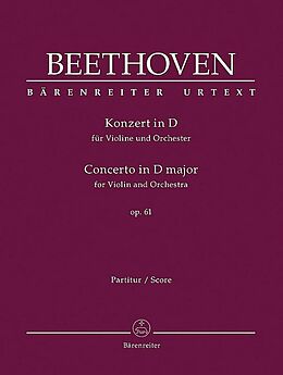 Ludwig van Beethoven Notenblätter Konzert D-Dur op.61 für Violine