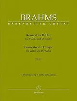 Johannes Brahms Notenblätter Konzert D-Dur op.77 für Violine und Orchester