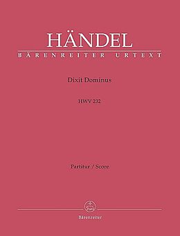 Georg Friedrich Händel Notenblätter Dixit Dominus HWV232 für Soli, gem Chor