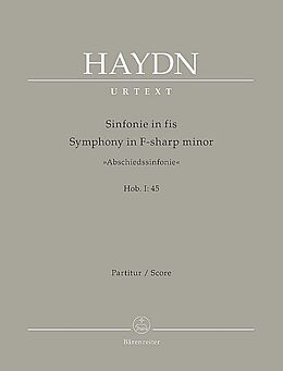 Franz Joseph Haydn Notenblätter Sinfonie fis-Moll Hob.I-45 für Orchester