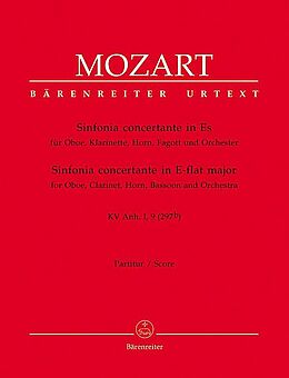 Wolfgang Amadeus Mozart Notenblätter Sinfonia concertante Es-Dur KV Anh.I,9