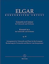 Edward Elgar Notenblätter Concerto e minor op.85 for violoncello and orchestra