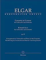 Edward Elgar Notenblätter Concerto e minor op.85